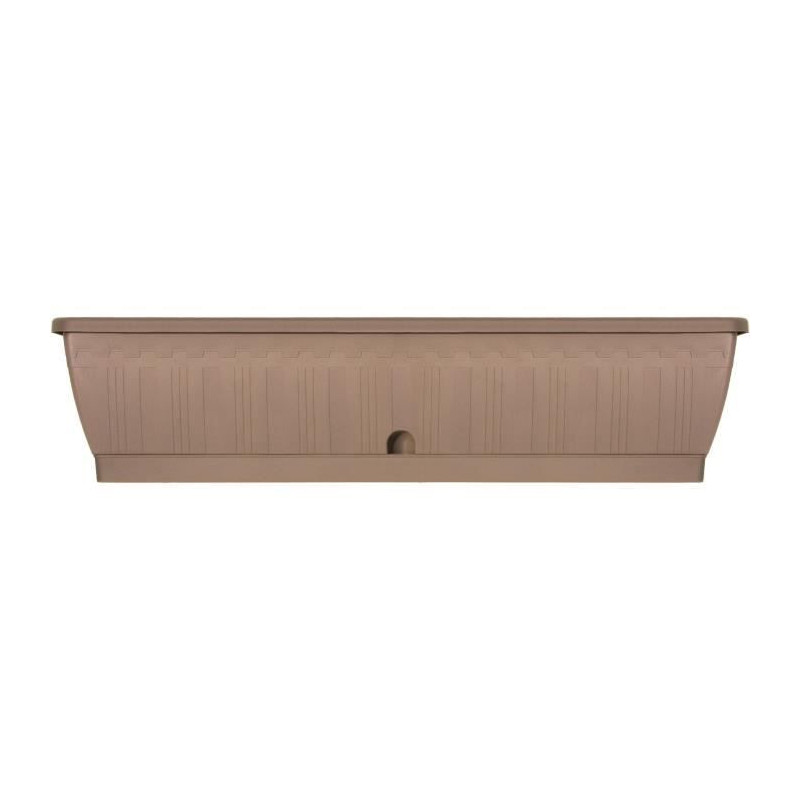 Planter - GARDEN ID Terraflor - Taupe 80 cm - Solidity - Water reserve