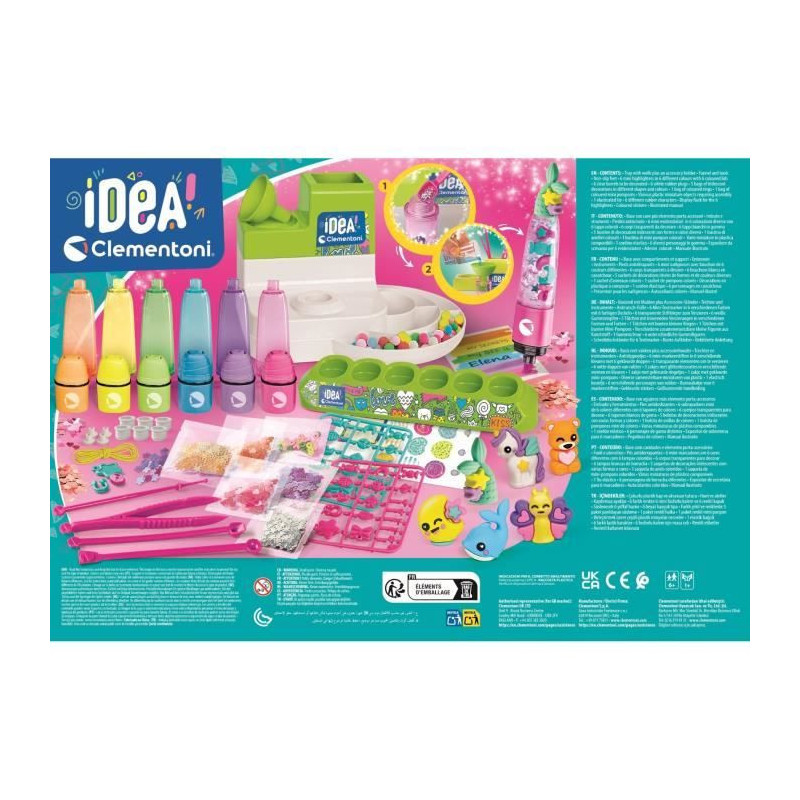 Clementoni- L'atelier des fluos - Creates 10 fluorescent highlighters
