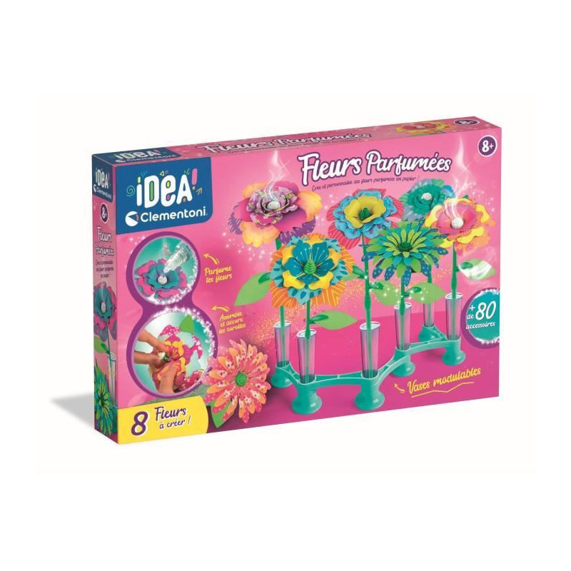 CLEMENTONI - Scented flowers to create - 7 creations - IDEA - From 7 y