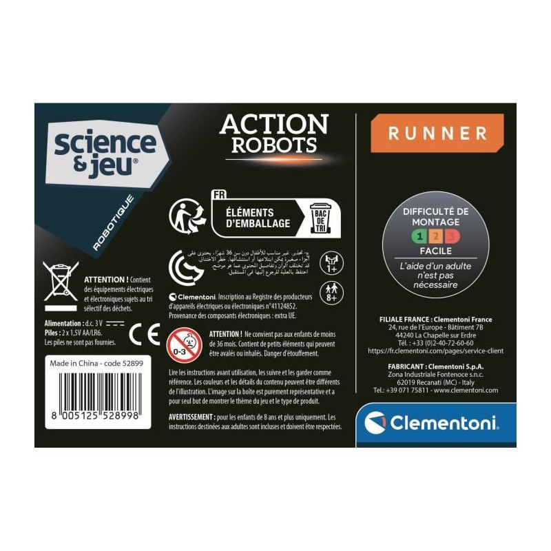 CLEMENTONI - Action Robot - Runner
