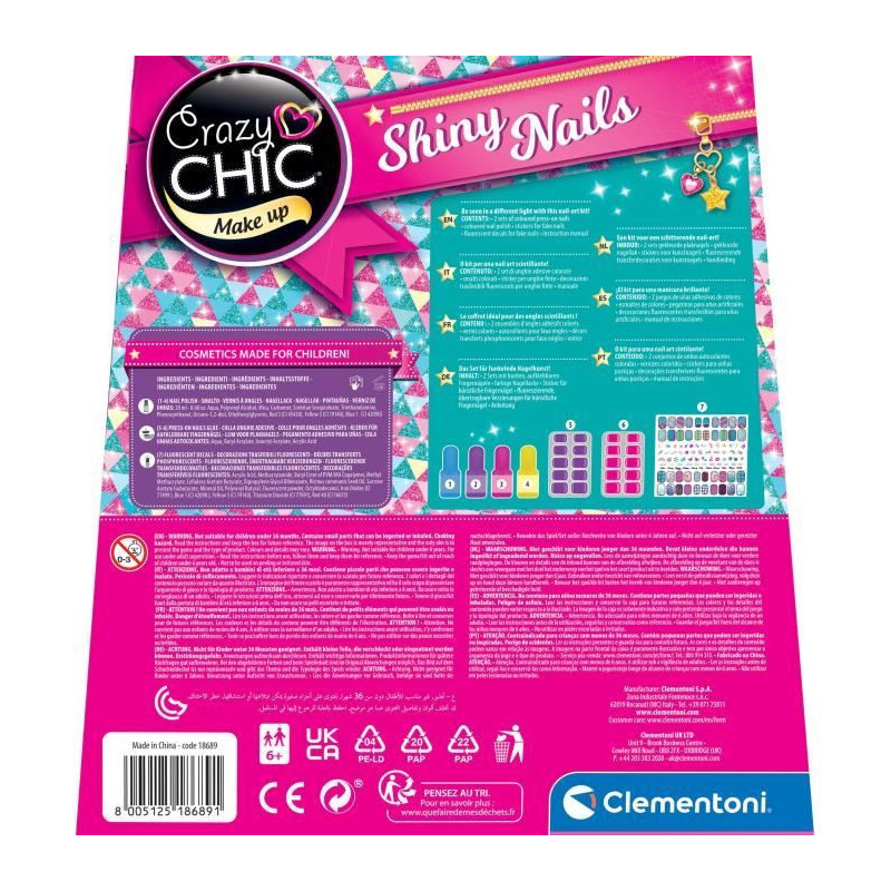 CLEMENTONI - 18689 - Phosphorescent nails