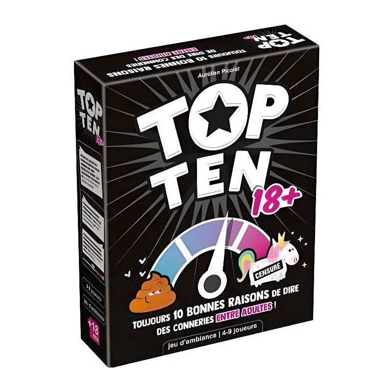 Cocktail Games | Top Ten 18+| Board game | from 14 years old | 4 to 9