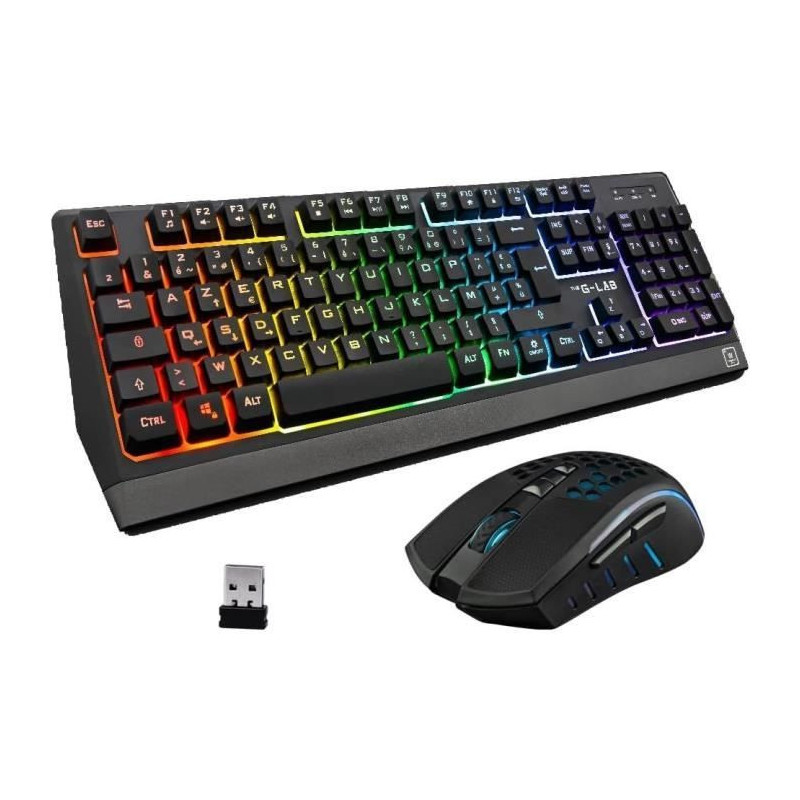 Wireless Gaming Pack - Keyboard + Mouse - French