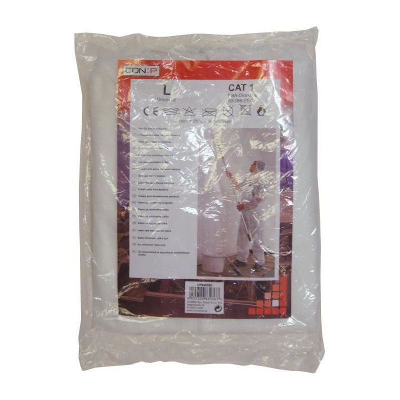 Protective suit - CON:P - 4555500 - Disposable - Size L - Polypropylen