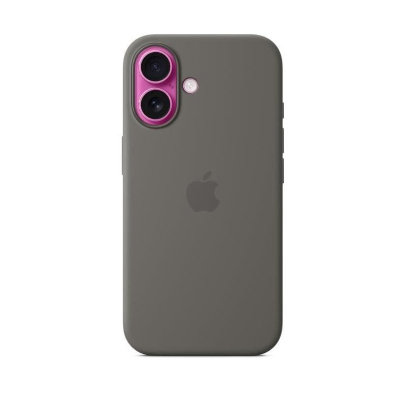 APPLE iPhone 16 - Silicone Case with MagSafe - Stone Gray