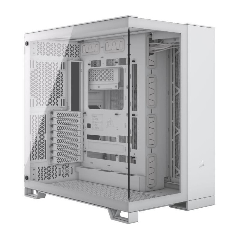PC case - CORSAIR - 6500X Tempered Glass Mid-Tower Dual Chamber - Whit