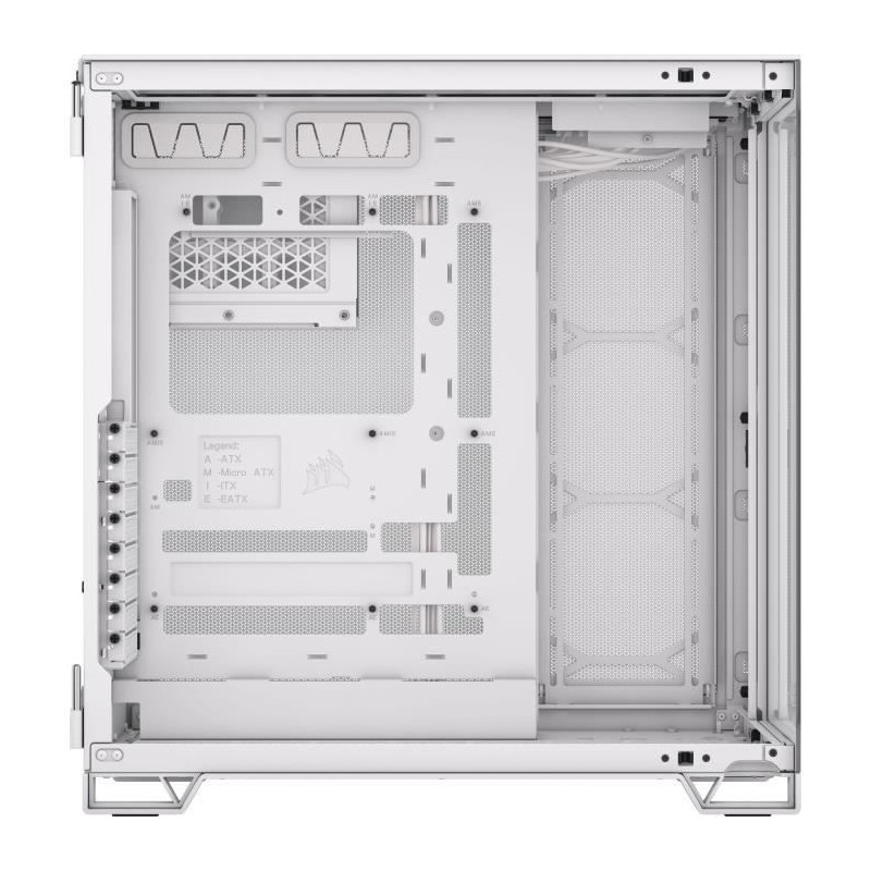 PC case - CORSAIR - 6500X Tempered Glass Mid-Tower Dual Chamber - Whit