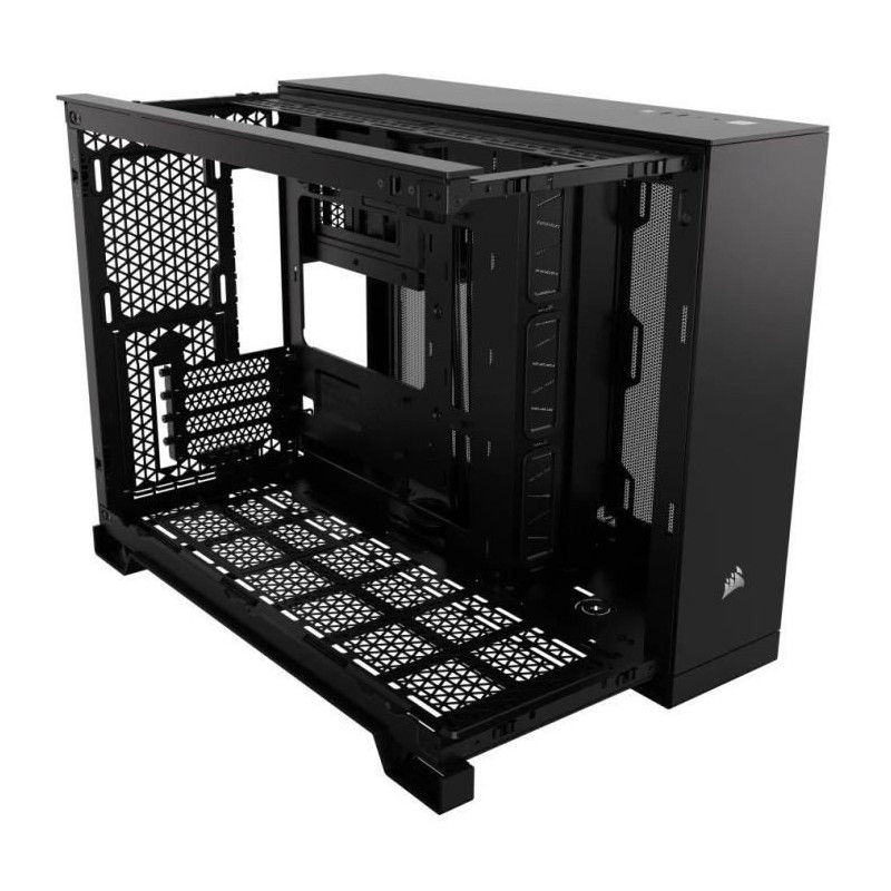 PC case - CORSAIR - 2500D AIRFLOW Micro ATX Dual Chamber - Black