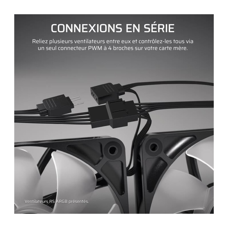 PWM Fan 140mm - CORSAIR - RS140 - White