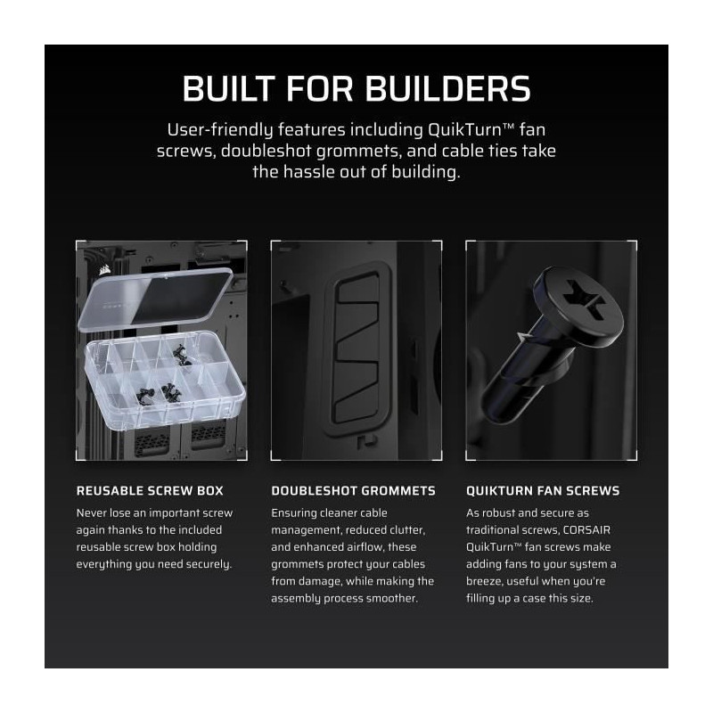 PC Case - CORSAIR - iCUE LINK 5000T LX RGB Series - Mid-Tower - Black