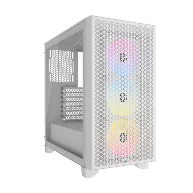 PC case - CORSAIR - 3000D RGB AIRFLOW - ATX Mid-tower - 3 AR120 RGB fa