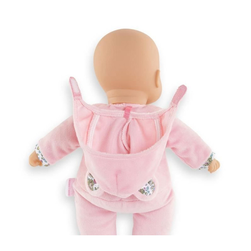 My Doudou COROLLE - Pti' Coeur Ours Rose - 30 cm - small baby doll - v