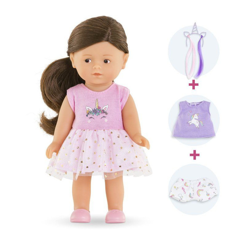 Mini doll - COROLLE - Romy Unicorn - 20 cm - vanilla scent - ready to