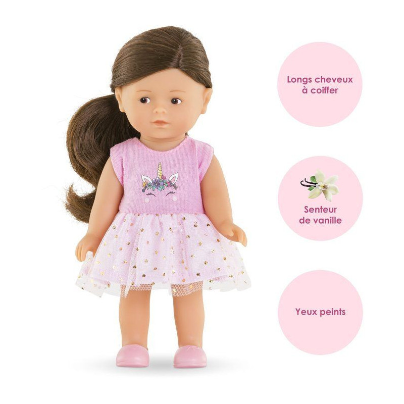 Mini doll - COROLLE - Romy Unicorn - 20 cm - vanilla scent - ready to