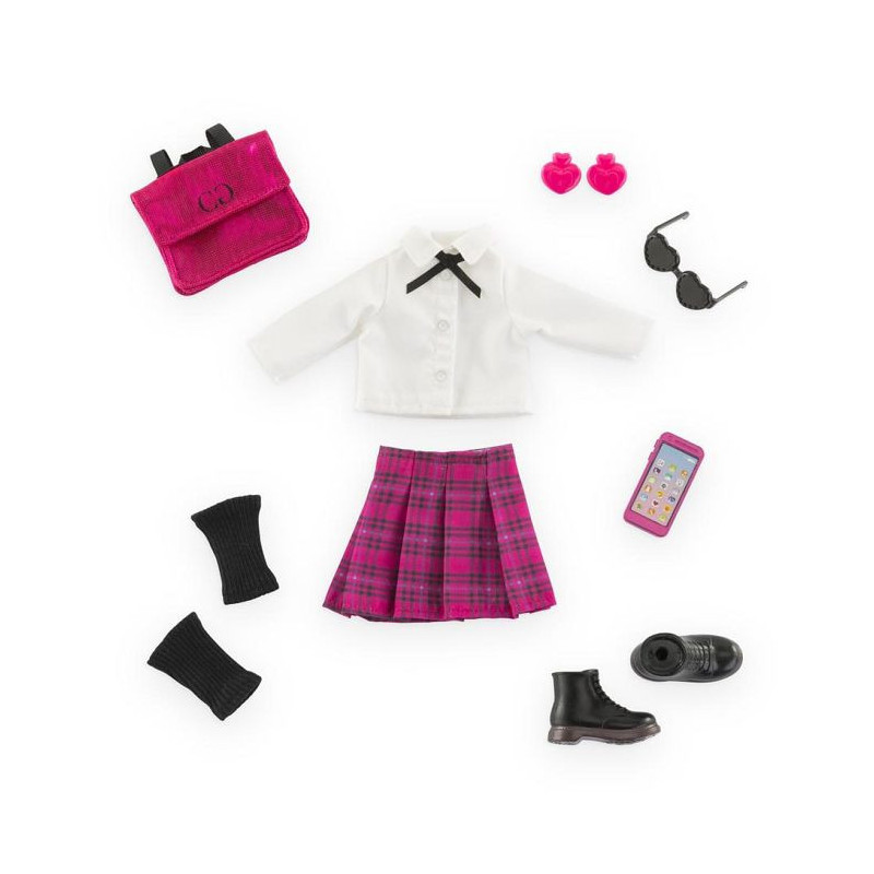 Doll accessories - COROLLE - English College Dressing - 8 accessories