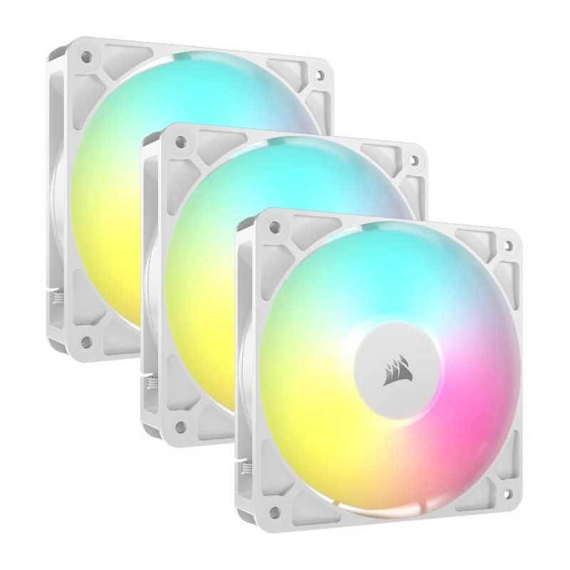 CORSAIR RS120 120mm ARGB Fan 3-Pack - White