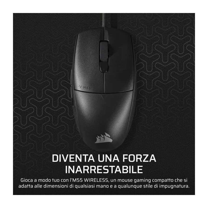 Wired Gaming Mouse - CORSAIR - M55 Wired - 16,000 DPI - Ergonomic - RG