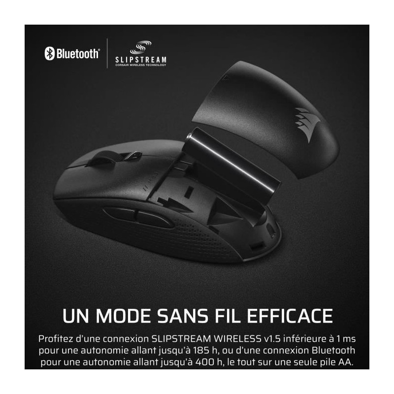 Wireless Gaming Mouse - CORSAIR - M55 Wireless - Black, Symmetrical