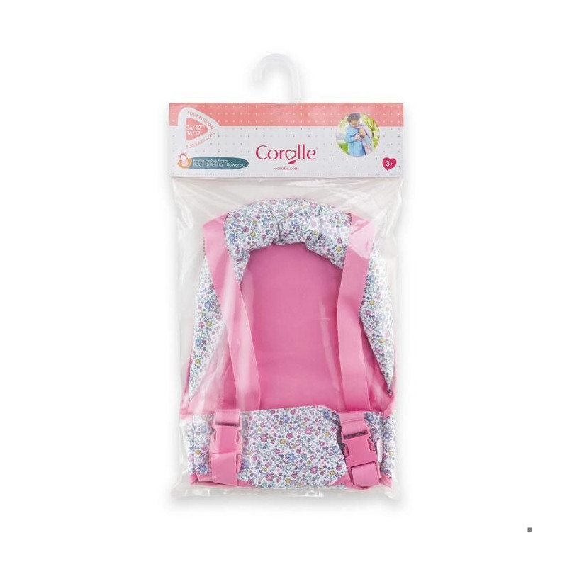 Baby Carrier - Corolle - Floral - For 36/42 cm dolls - from 3 years ol