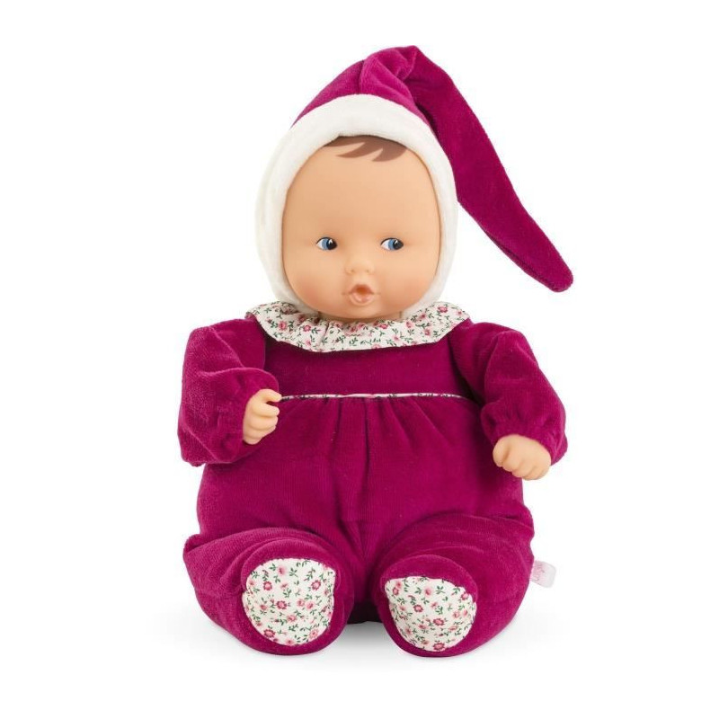 Doudou - COROLLE - Babipouce Rose Grenadine - 28 cm - vanilla scent -