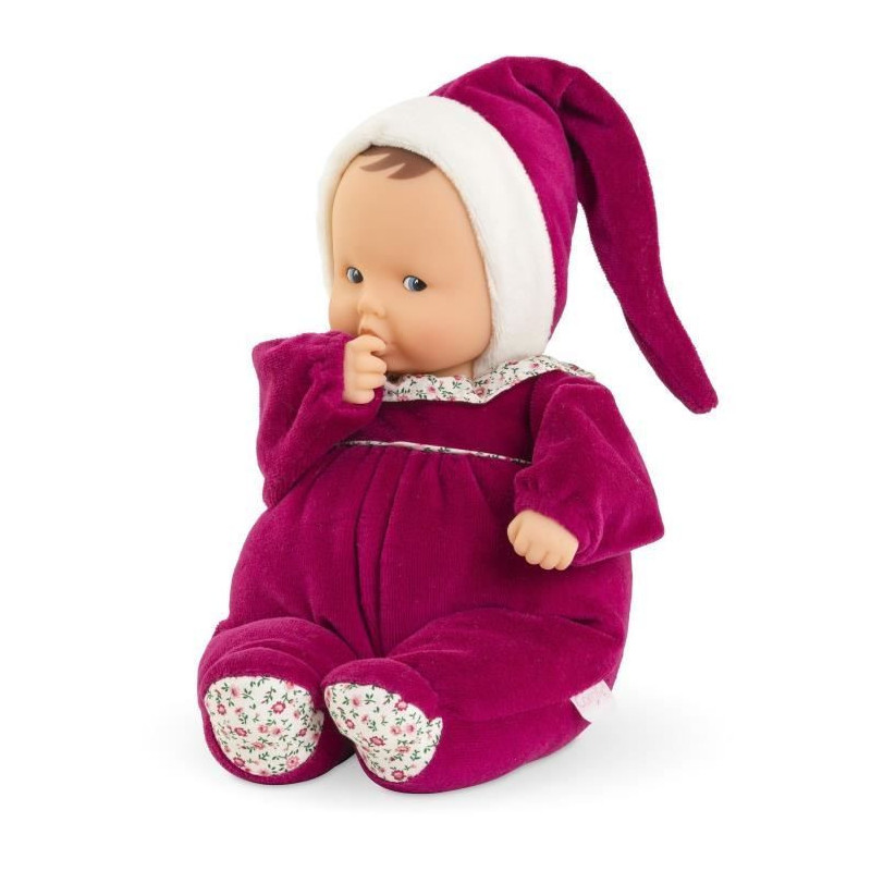 Doudou - COROLLE - Babipouce Rose Grenadine - 28 cm - vanilla scent -