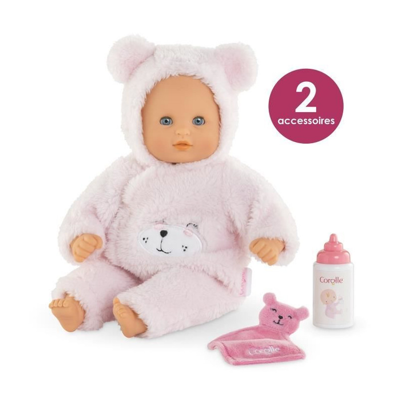 My First COROLLE Baby Doll - Baby Calin Love Bear - 30 cm - 2 accessor