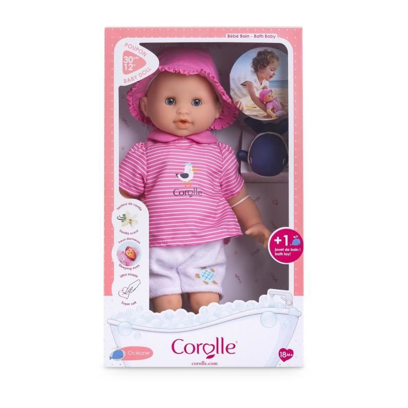 Baby doll - COROLLE - Baby Bath Ocean - 30 cm - bath toy - from 18 mon
