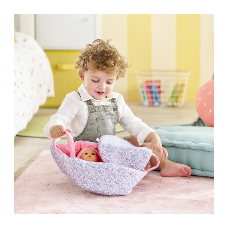 Baby doll accessories - COROLLE - Floral bassinet - for 30 cm baby dol