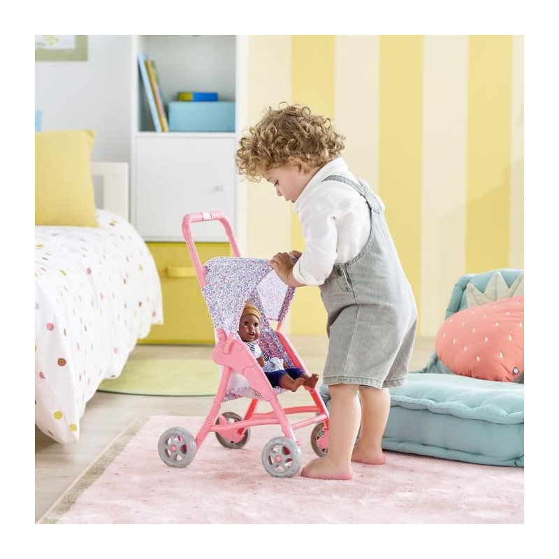 Baby doll accessories - COROLLE - Floral stroller - for 30 cm baby dol