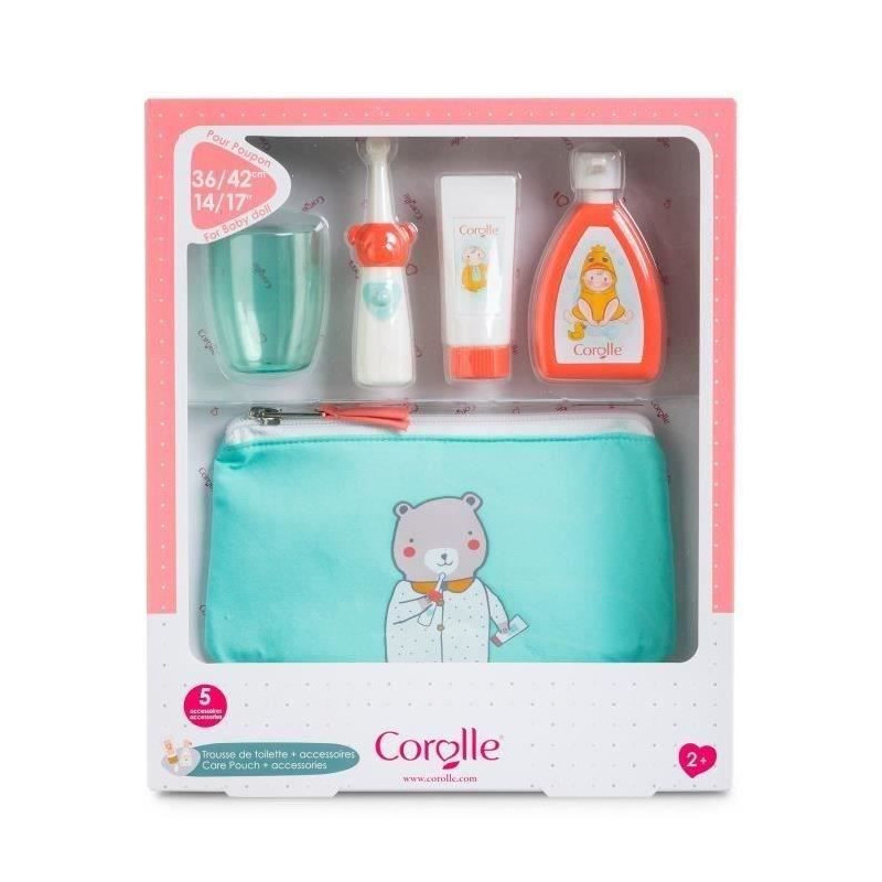 Corolle - Toiletry bag - 5 accessories - For POUPON 36 and 42 cm - 2 y