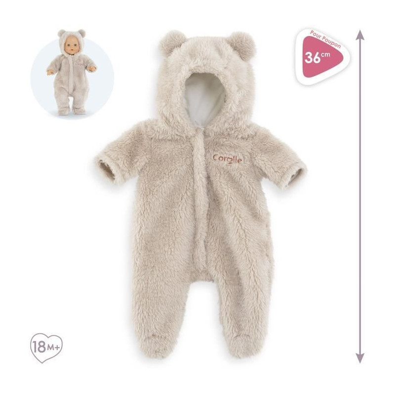 Bear Pilot - COROLLE - Clothing - For 36cm Doll - From 2 years old
