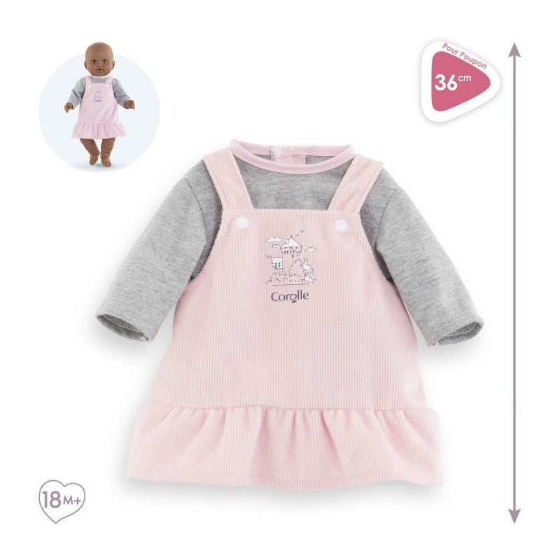 Dress and T-Shirt Banks of the Loire - COROLLE - Clothing - For 36cm D