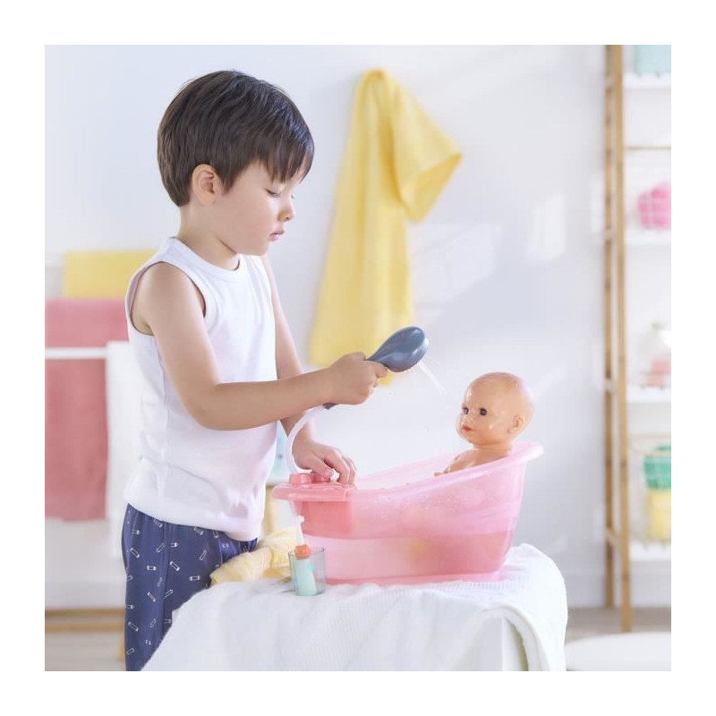 Baby doll accessory - COROLLE - Bathtub for 30 and 36cm baby doll - Fr