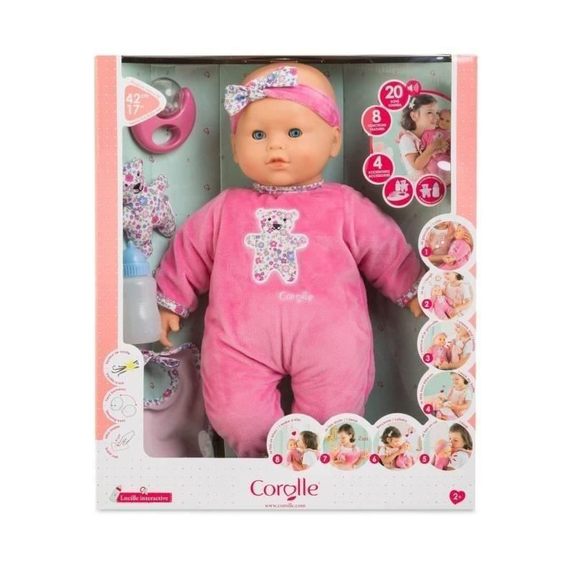 Large interactive Lucille baby doll - COROLLE - Mon Grand Poupon - 42c
