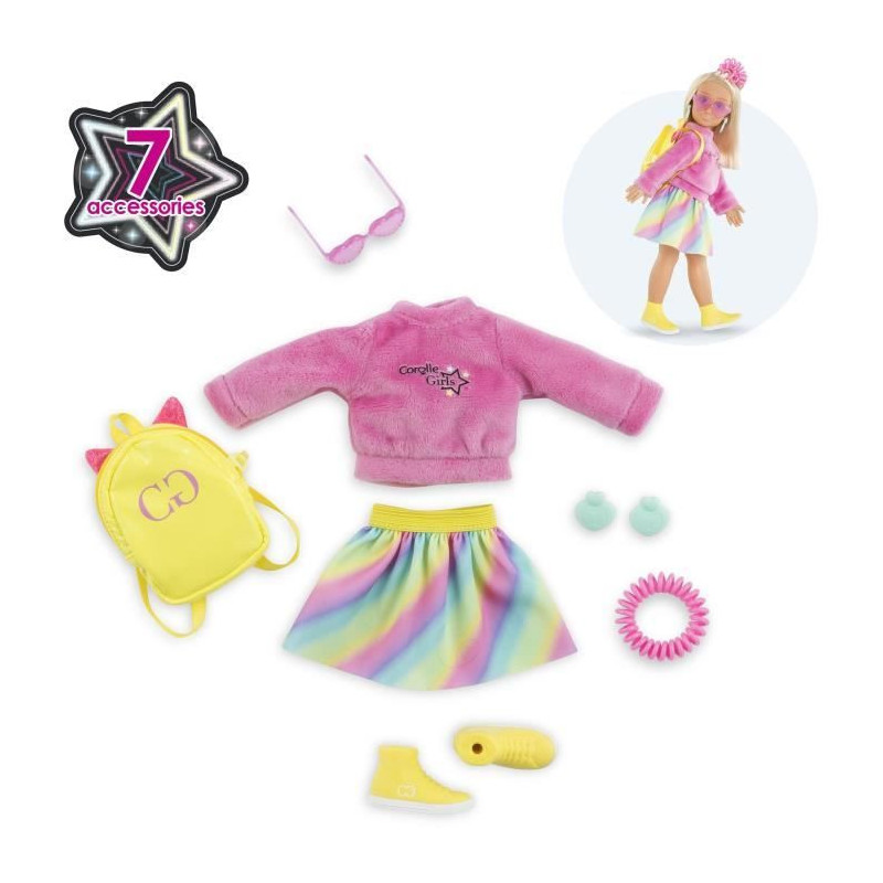 Doll accessories - COROLLE - Fluo dressing room - For 28 cm mannequin