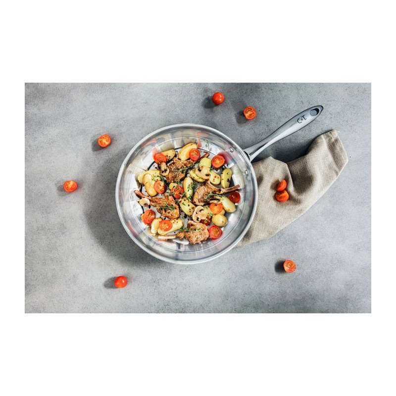 Cozy & Trendy 2803315 Stainless Steel Frying Pan - D 28 cm - All Heat