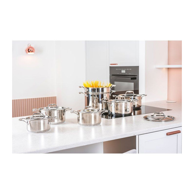 Cozy & Trendy 2803315 Stainless Steel Frying Pan - D 28 cm - All Heat