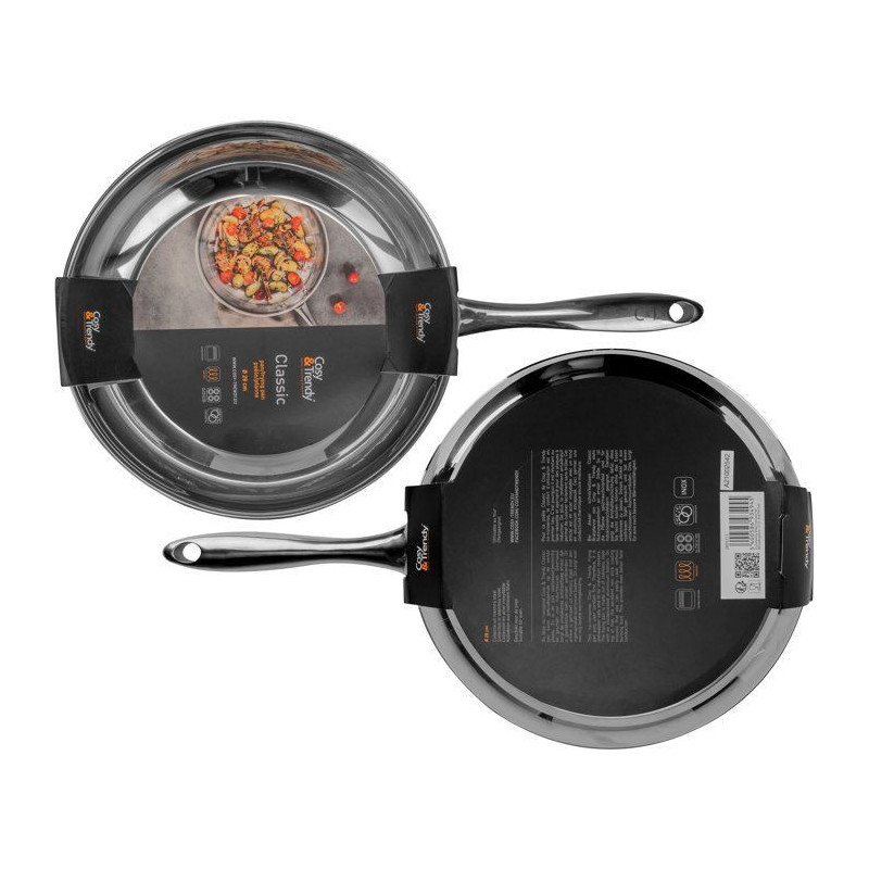 Cozy & Trendy 2803315 Stainless Steel Frying Pan - D 28 cm - All Heat