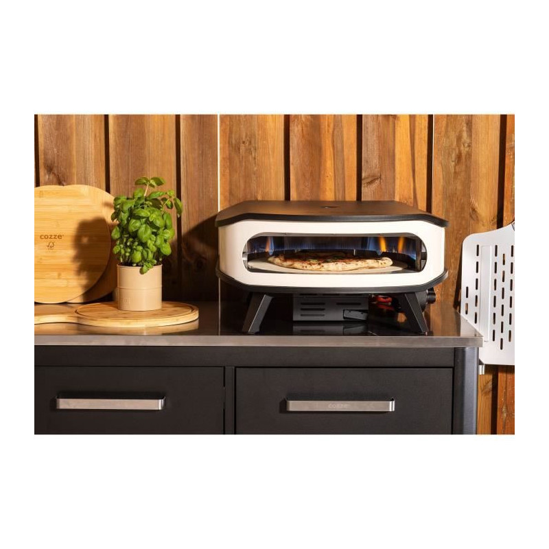 Gas pizza oven 17 - COZZE - 90426 - Rotary - Integrated thermometer an