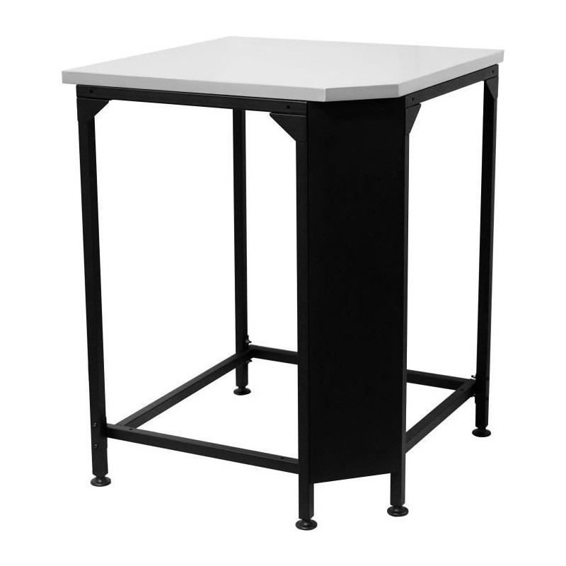 Corner table - COZZE - Stainless steel worktop - Black