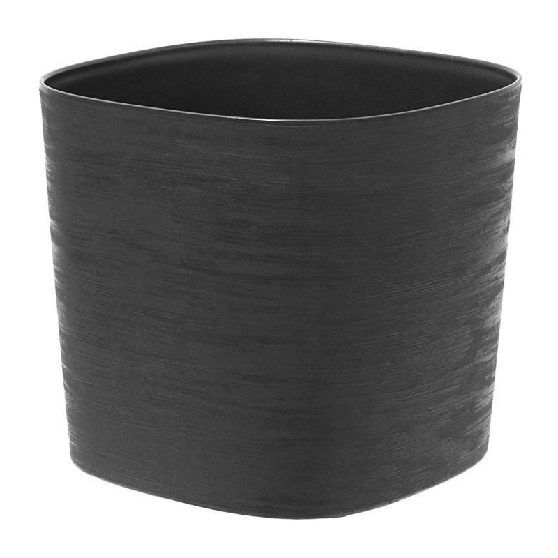 Pot with water reserve - GARDEN ID Respect - Black-Anth 20 x 20 cm - 1