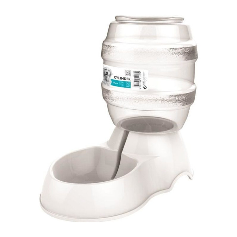 M-PETS Water Dispenser Cylinder - 3500ml - White - For Dog