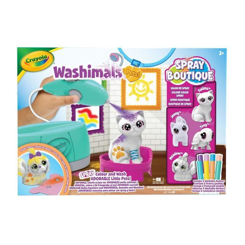 Coloring - CRAYOLA - Washimals Spray Boutique - Spray and color your a