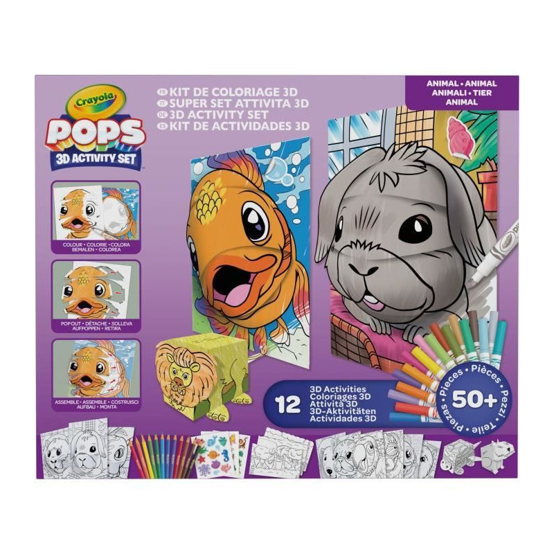 Creative - CRAYOLA - POPS 3D Color Pops Gift Set - Over 12 3D Activiti