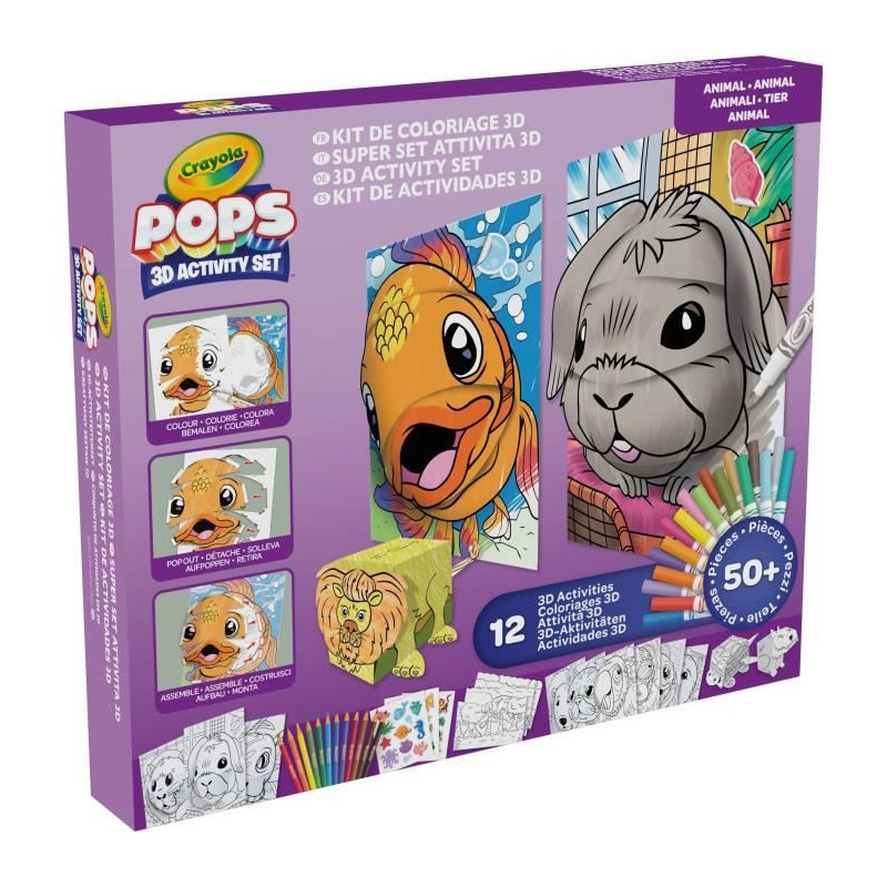 Creative - CRAYOLA - POPS 3D Color Pops Gift Set - Over 12 3D Activiti