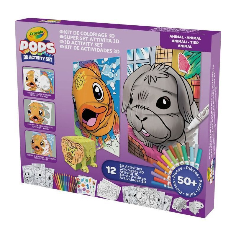 Creative - CRAYOLA - POPS 3D Color Pops Gift Set - Over 12 3D Activiti