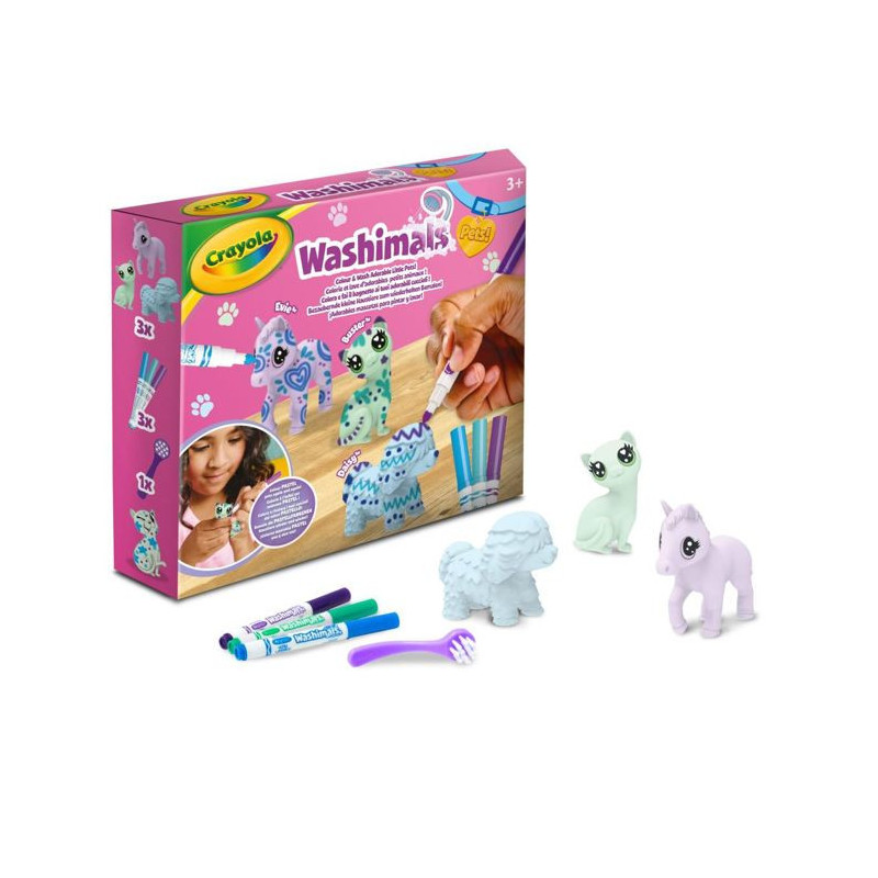 Creative Play - CRAYOLA - Washimals - Set of 3 pastel animals - Ages 3