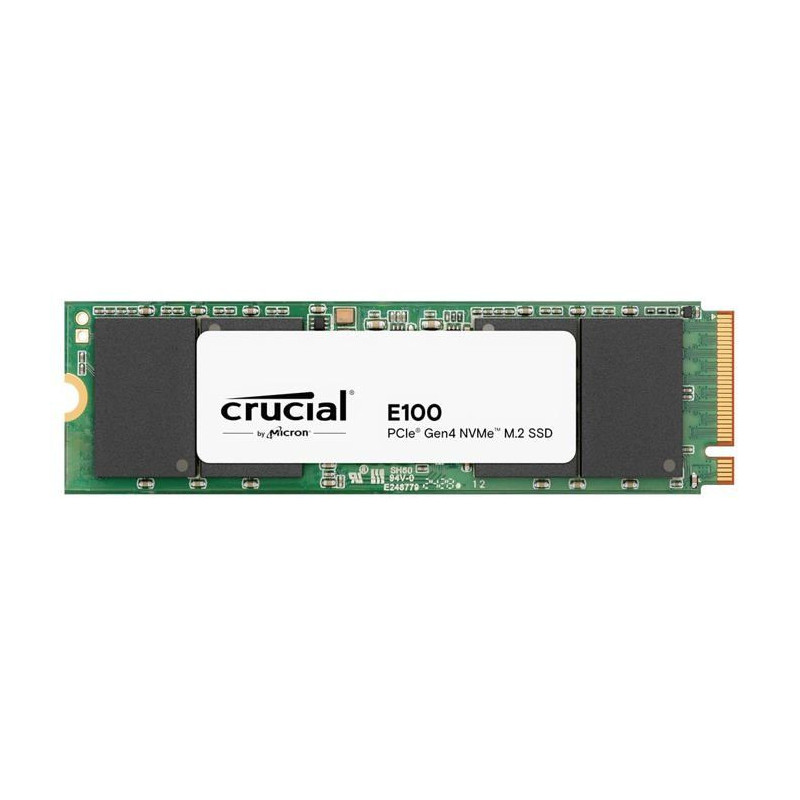 Internal SSD - CRUCIAL - E100 - 480 GB - PCIe Gen4 NVMe M.2 - Up to 47