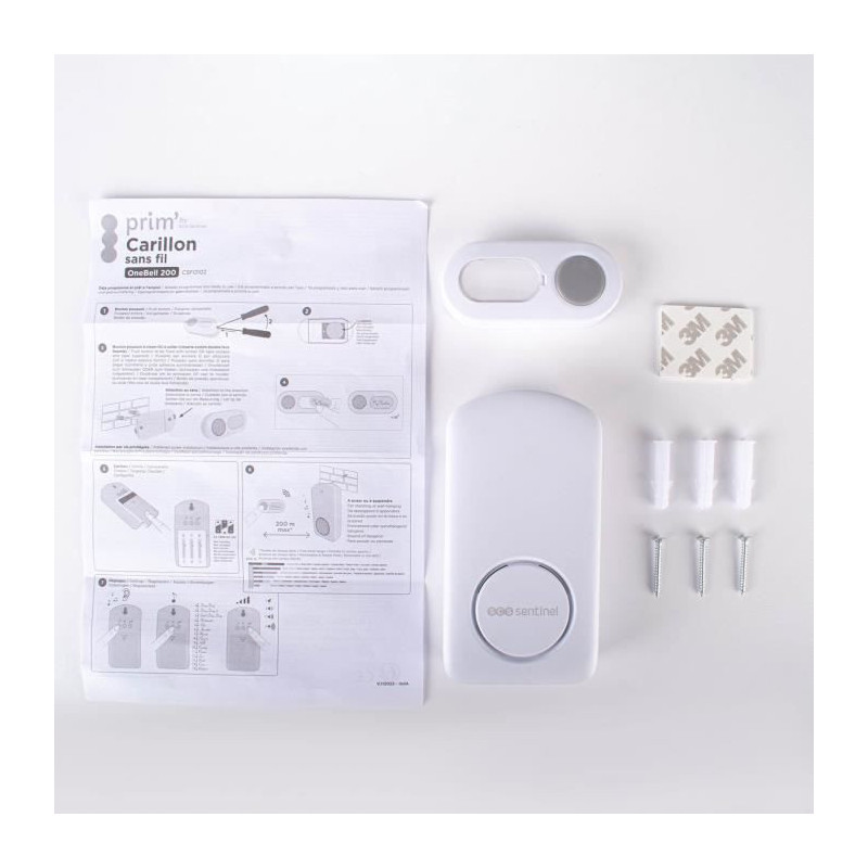 Wireless chime - SCS SENTINEL - OneBell 200 - 200m range - 15 melodies