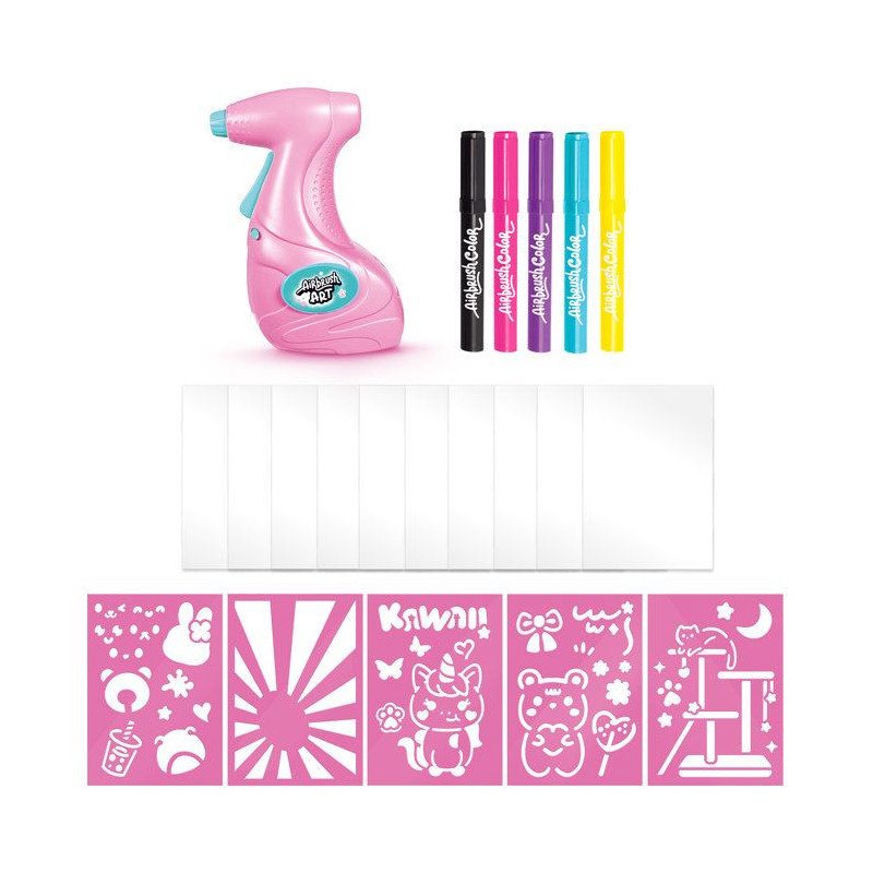 Canal Toys - Airbrush Art - Poster Creation Kit with electronic spray,